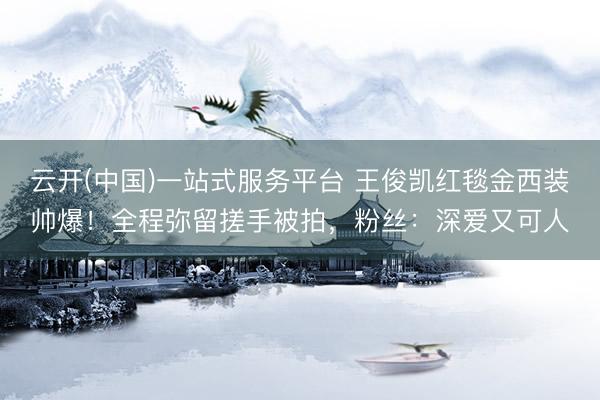 云开(中国)一站式服务平台 王俊凯红毯金西装帅爆！全程弥留搓手被拍，粉丝：深爱又可人